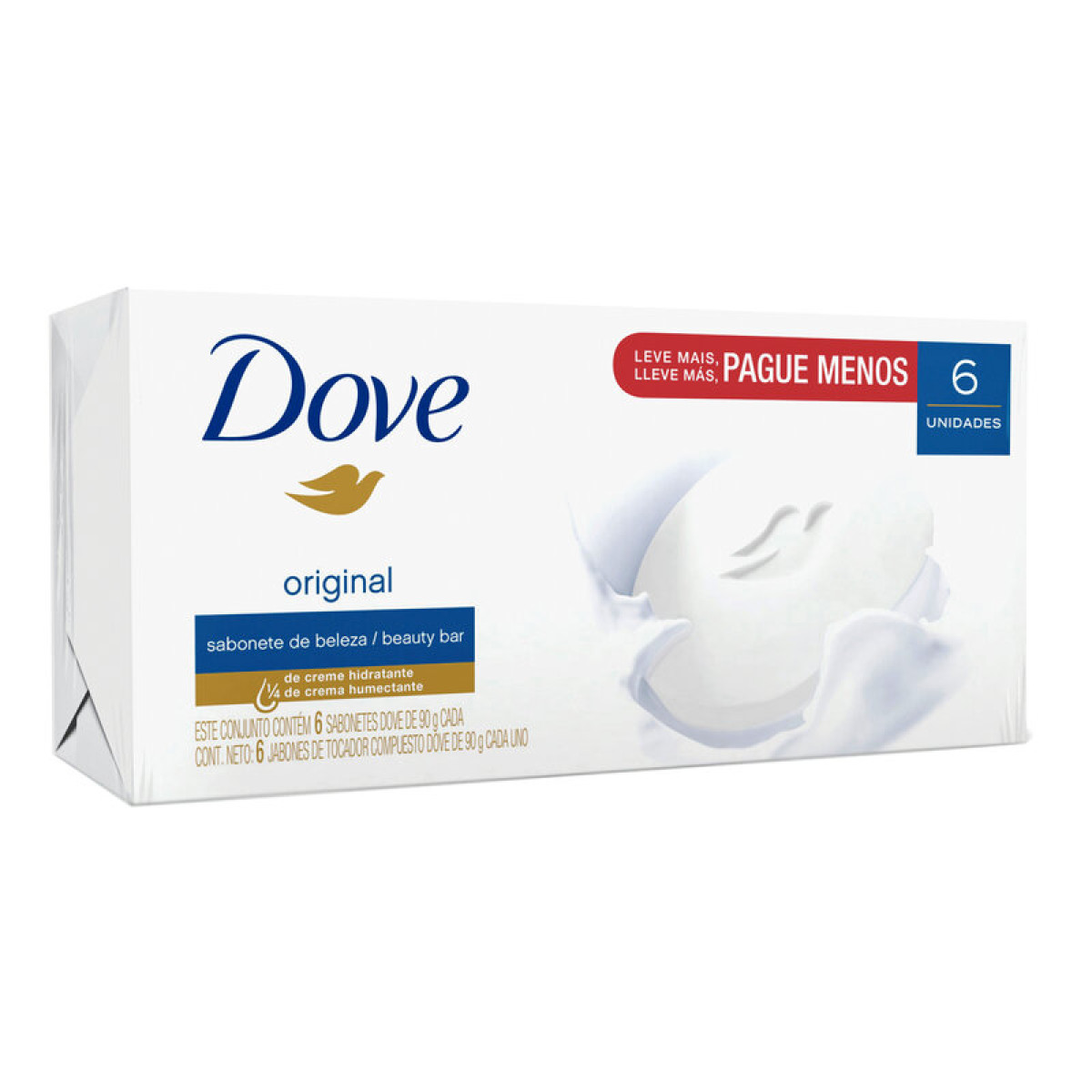 DOVE JABON 90 GR X 6 BLANCO 4616